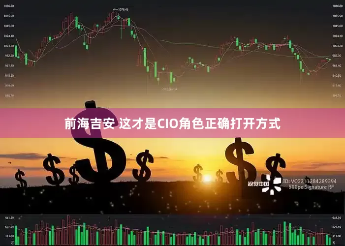 前海吉安 这才是CIO角色正确打开方式