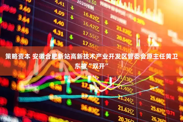 策略资本 安徽合肥新站高新技术产业开发区管委会原主任黄卫东被“双开”